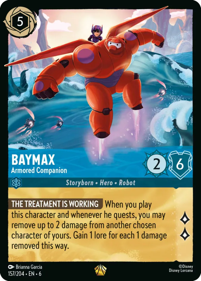 Carte Disney Lorcana d'encre Saphir (Baymax)