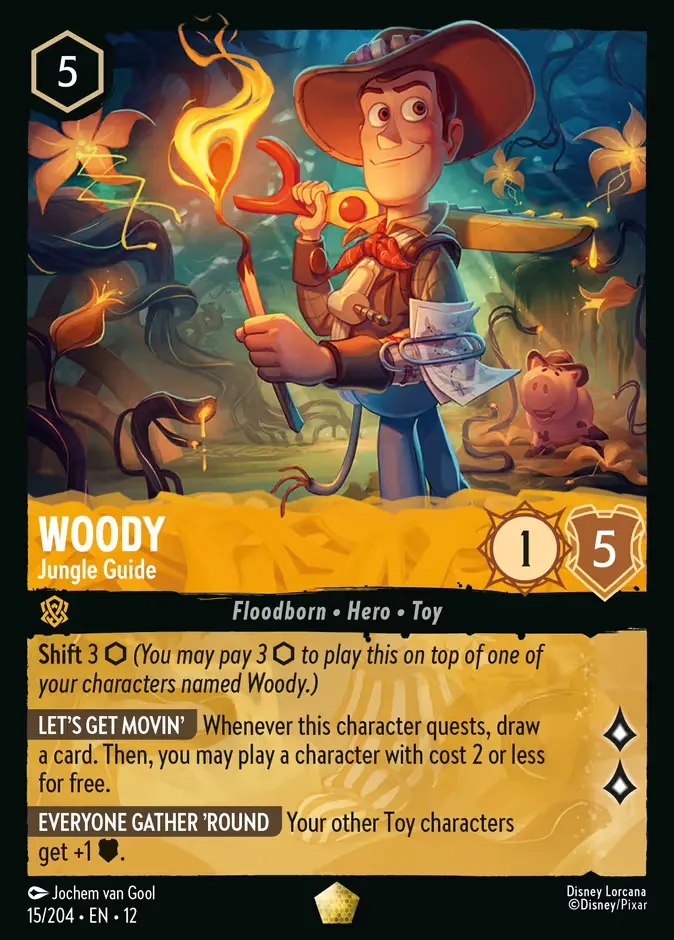 Woody (Toy Story), carte Disney Lorcana