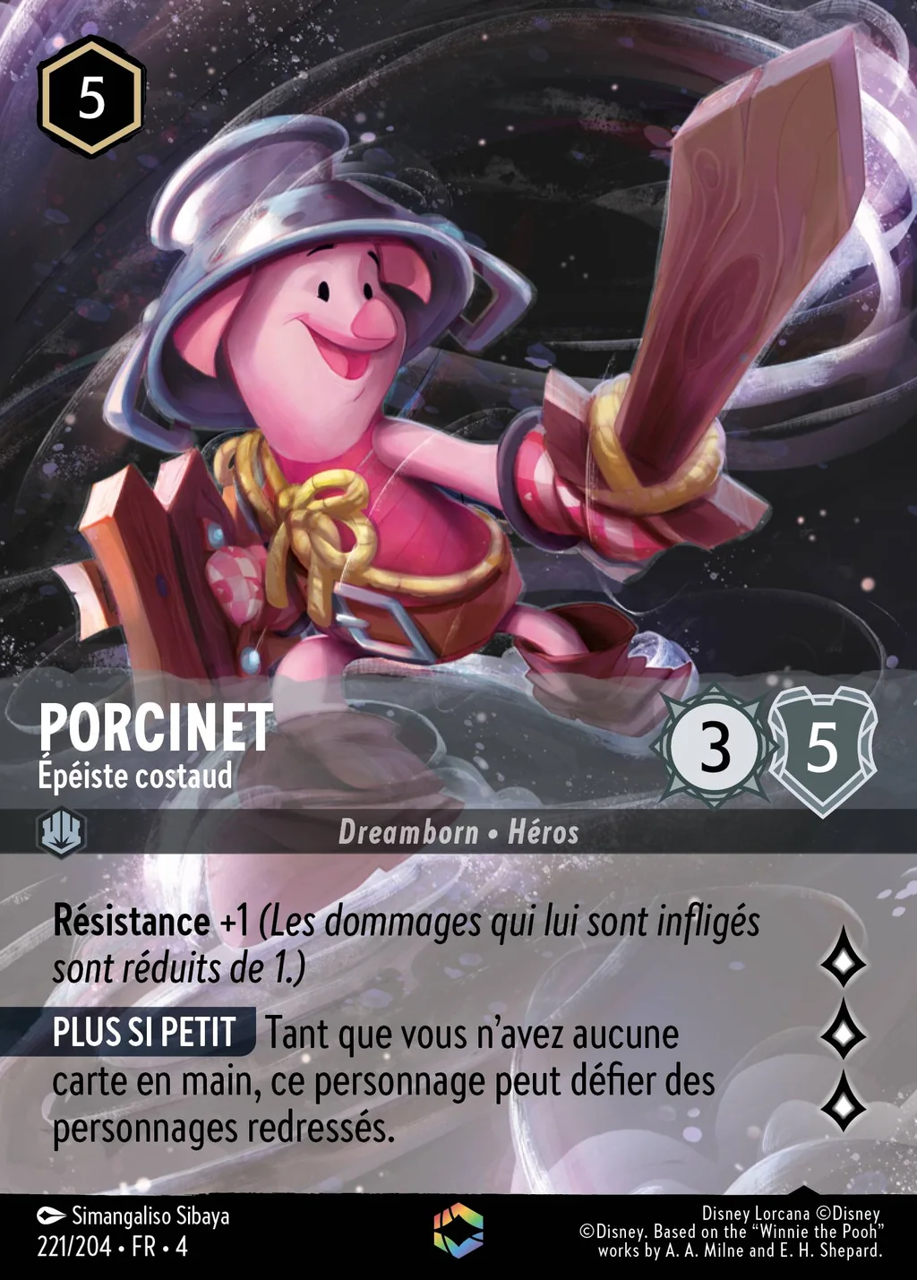 Porcinet - Épéiste costaud